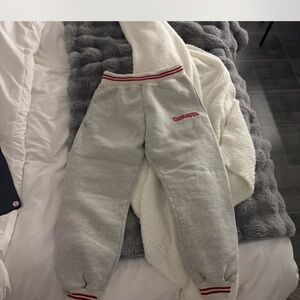 Madhappy Gray Joggers with Relaxed Fit and Elastic Cuffs
